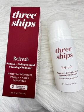 Three Ships Refresh Papaya + Salicylic Acid Foaming Cleanser